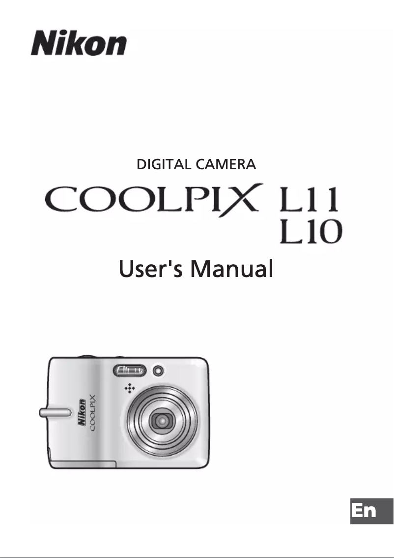 First page image of the manual for Coolpix L10