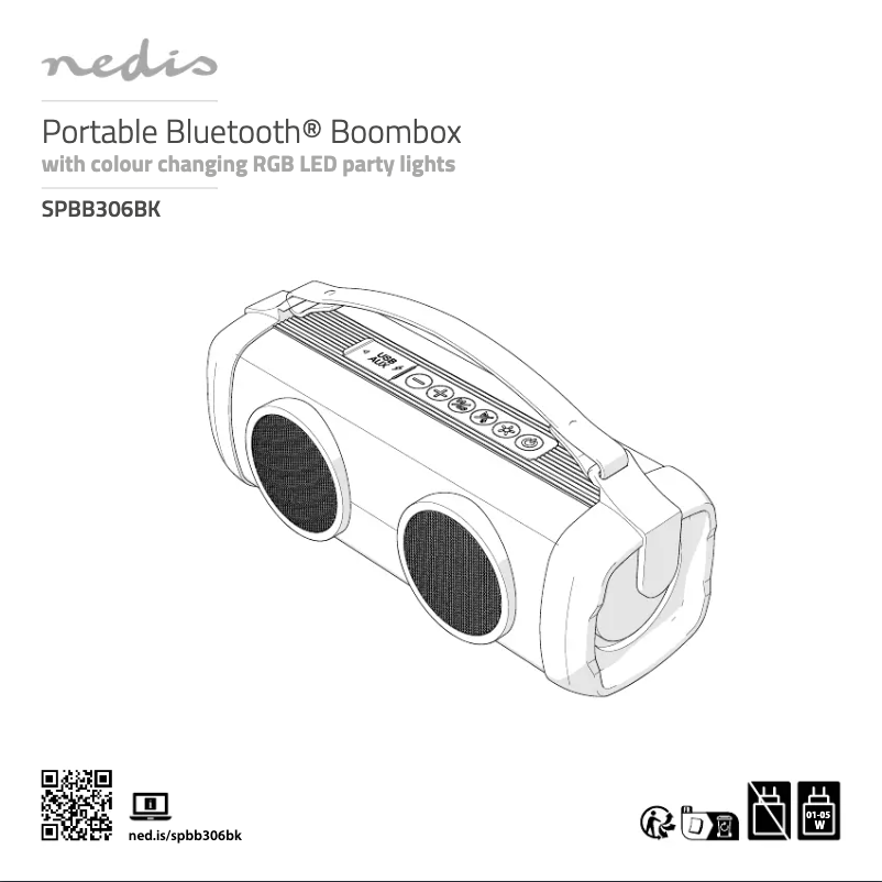 Page 1 of the manual User Manual Nedis SPBB306BK