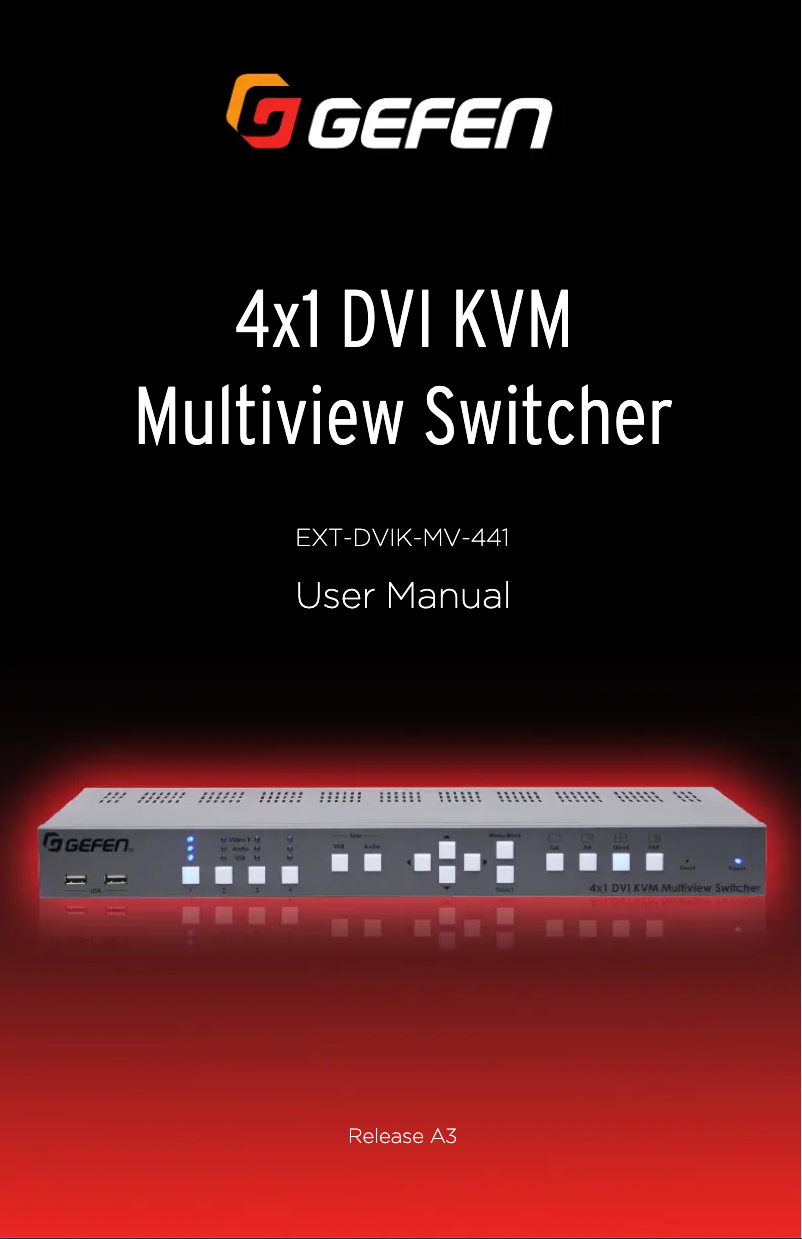 First page image of the manual for EXT-DVIK-MV-41