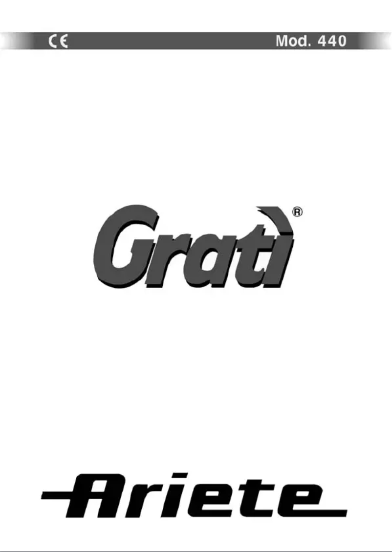 Image de la première page du manuel de l'appareil Grati 440