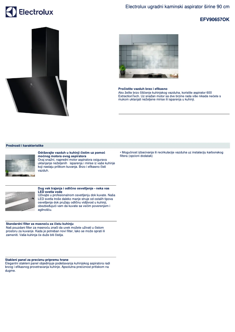 First page image of the manual for EFV90657OK