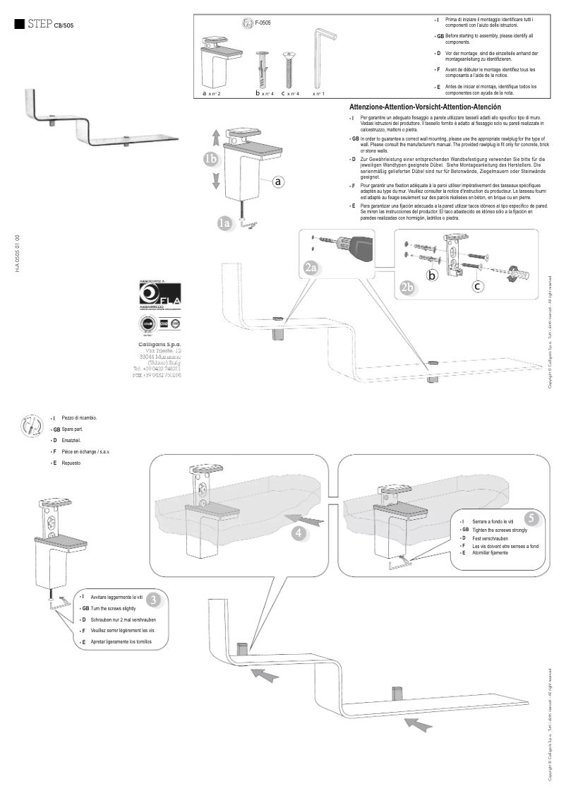 First page image of the manual for Step