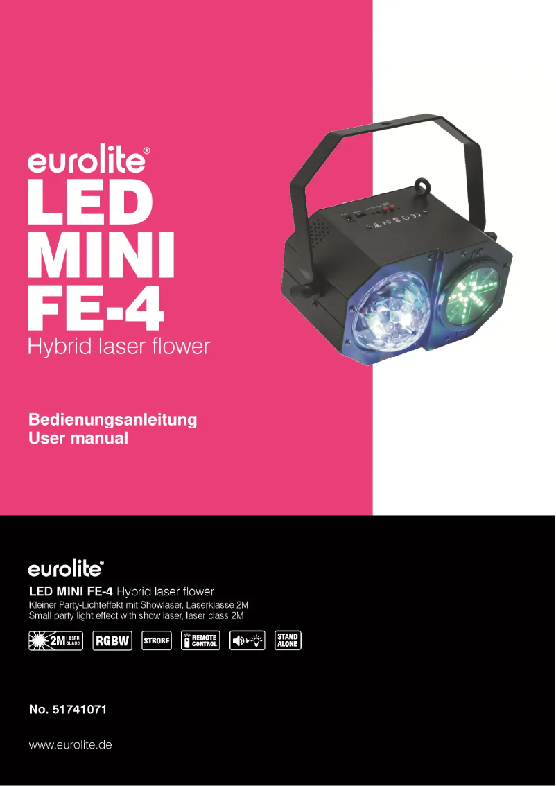 Image de la première page du manuel de l'appareil LED Mini FE-4
