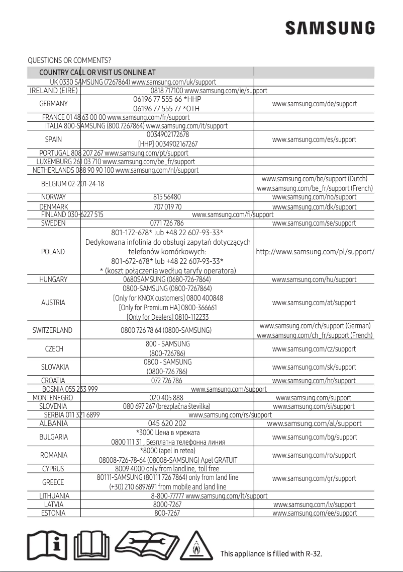 Page 1 of the manual User Manual Samsung AR09NXWSQWKNEE