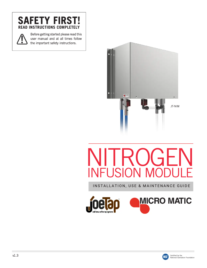 First page image of the manual for MDD23-E