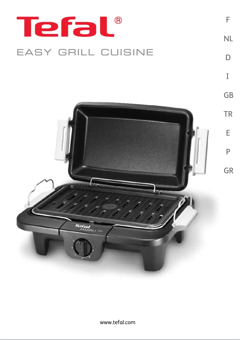 First page image of the manual for EasyGrill Cuisine TCB2300
