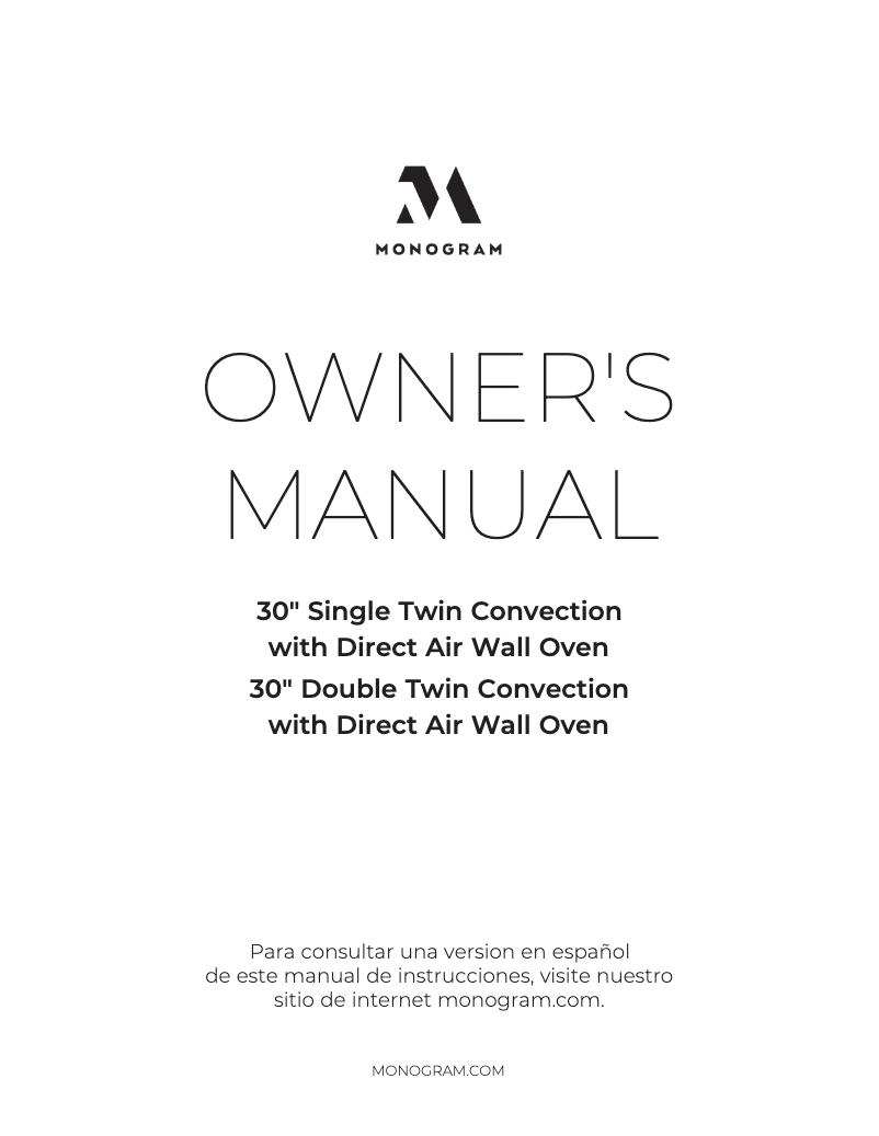 First page image of the manual for ZTDX1DSSNSS