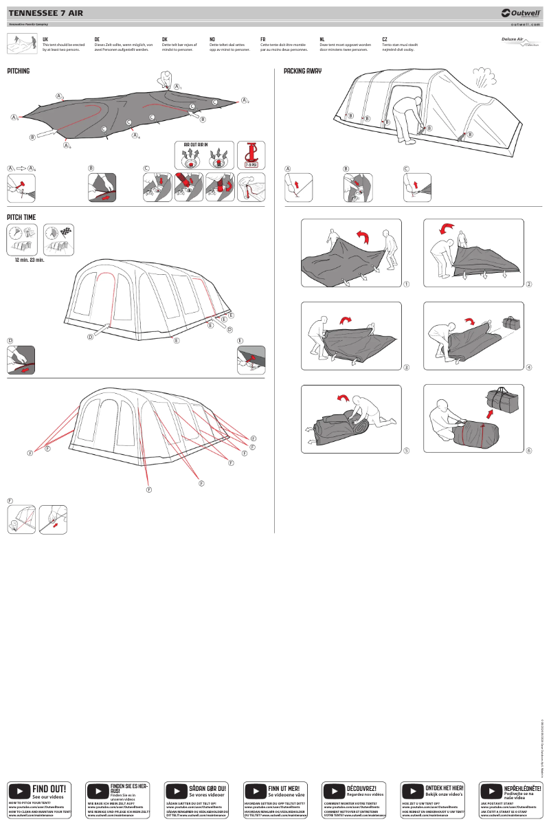 Page 1 of the manual User Manual Outwell Tennessee 7 Air