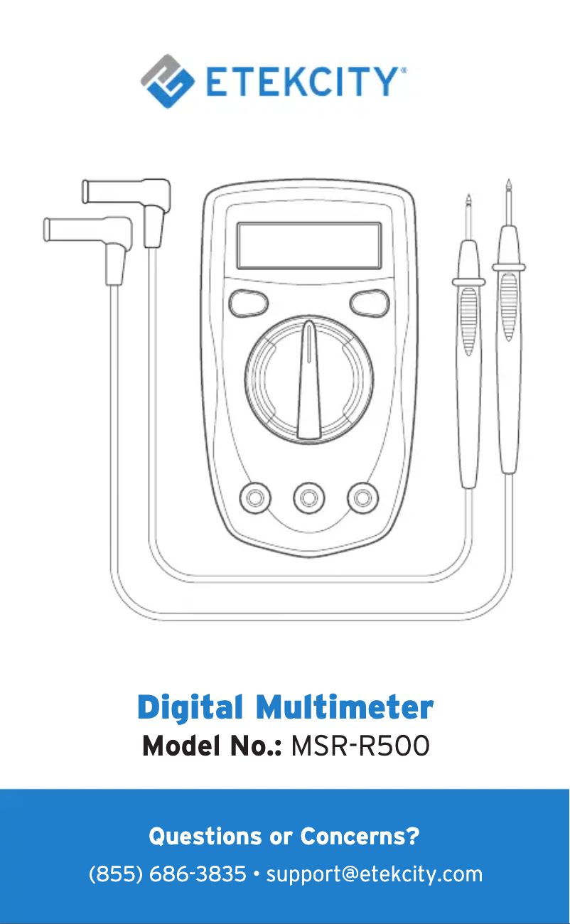 First page image of the manual for MSR-500