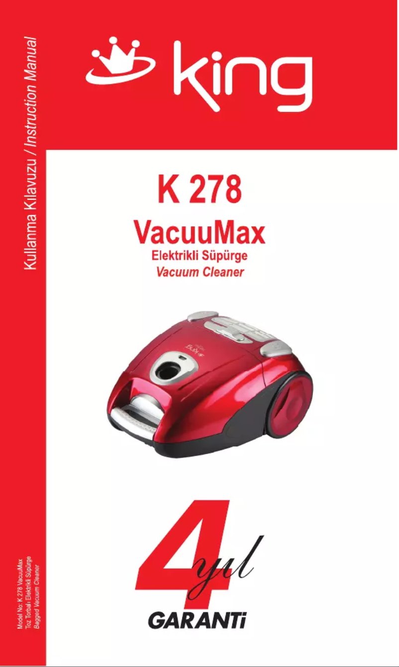 Page 1 of the manual User Manual King K-278