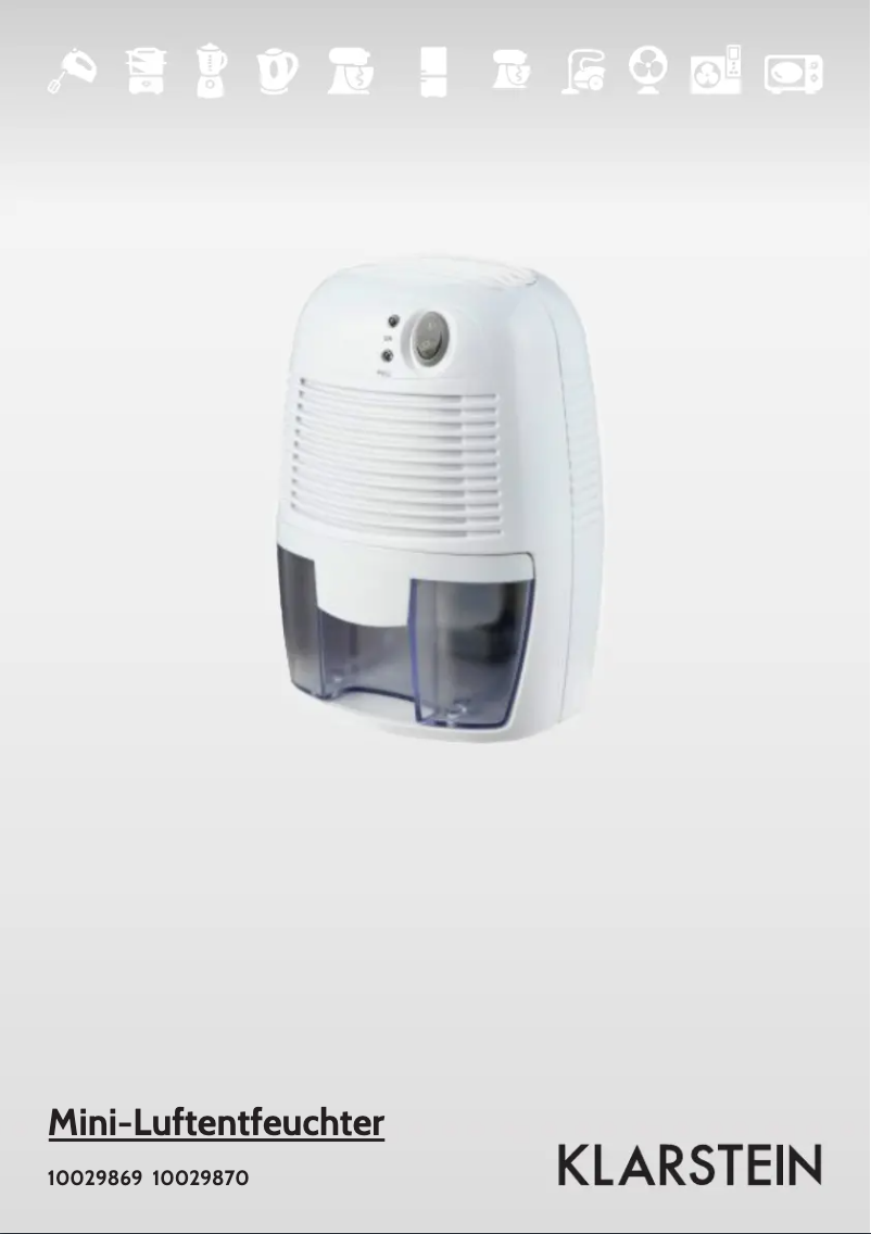 First page image of the manual for 10029870