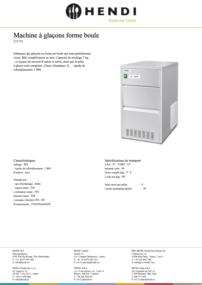 First page image of the manual for 271780
