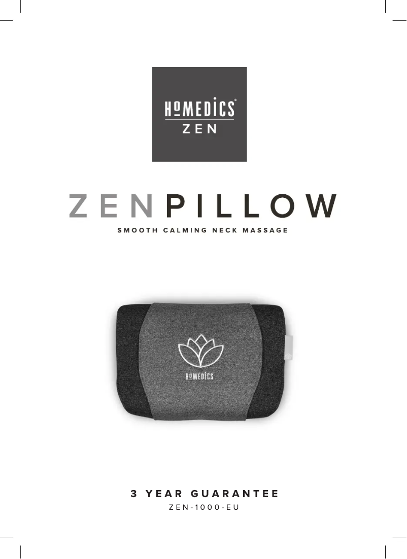 First page image of the manual for Zen Pillow ZEN-1000-EU