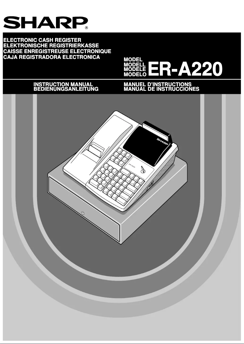 First page image of the manual for ER-A220