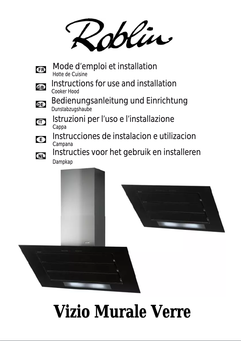 First page image of the manual for Vizio Verre 900 Murale