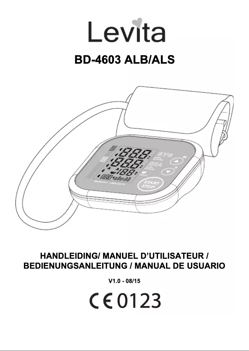 Page 1 of the manual User Manual Levita BD-4603 ALS