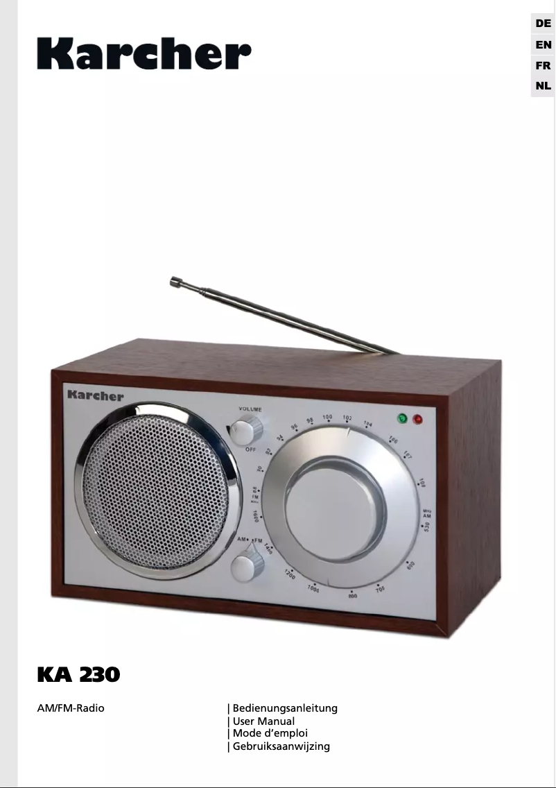 First page image of the manual for KA 230