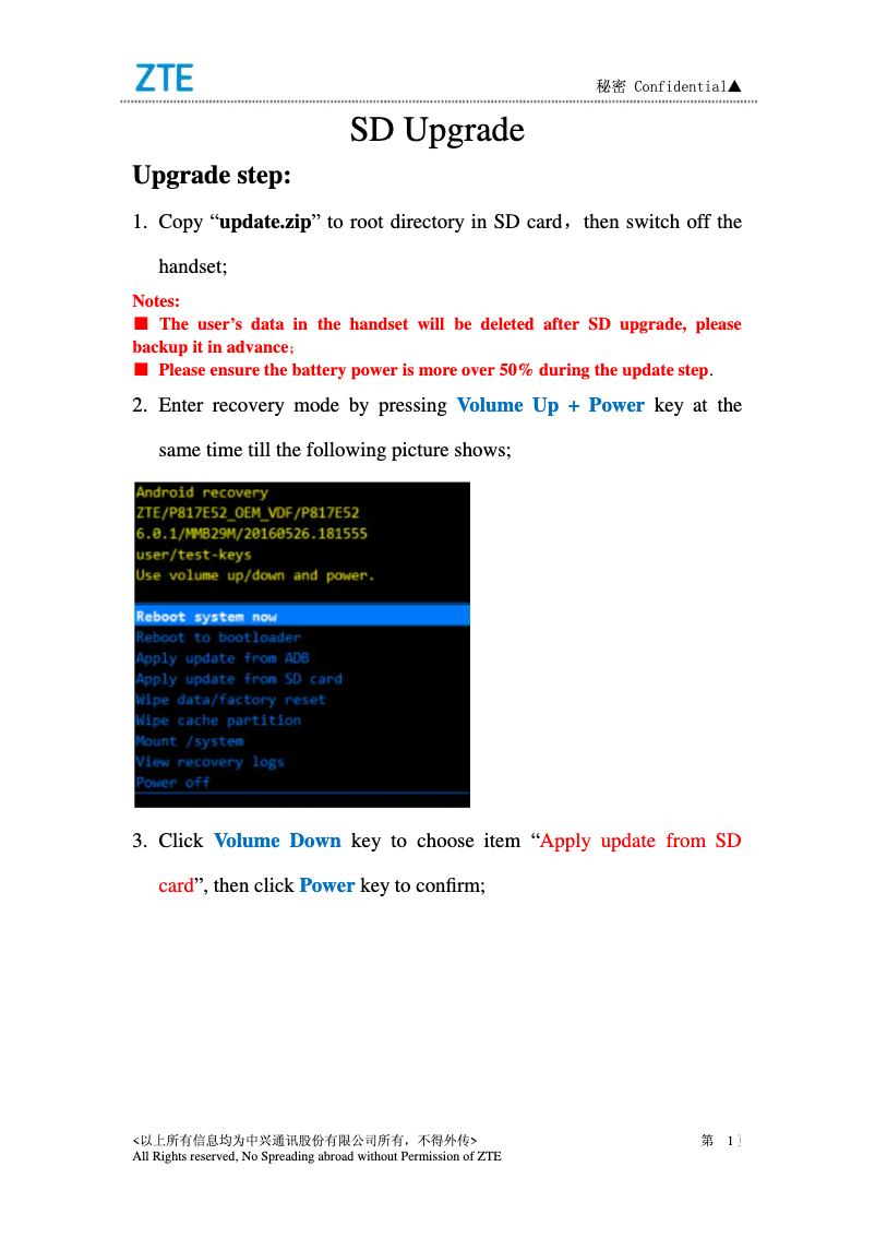 First page image of the manual for Blade A512