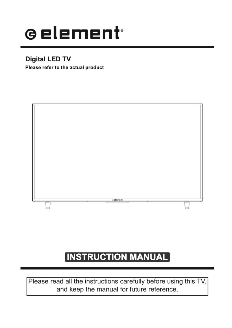 Page 1 of the manual User Manual Element E4SFT5017