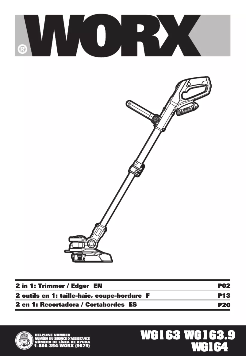 First page image of the manual for WG164