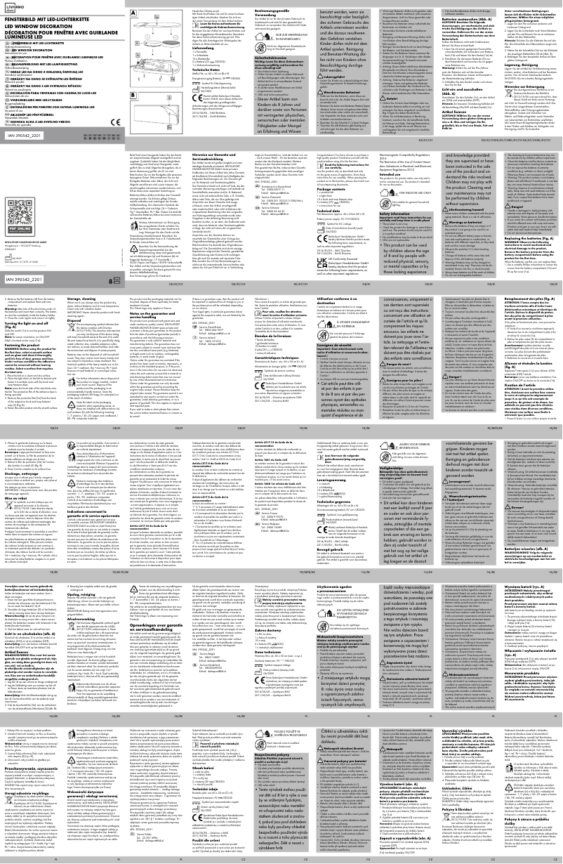 First page image of the manual for IAN 390542