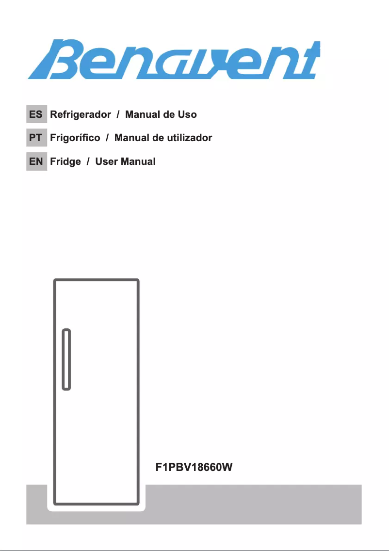 First page image of the manual for F1PBV18660W