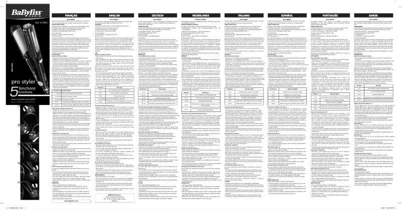 First page image of the manual for ST290E Pro Styler