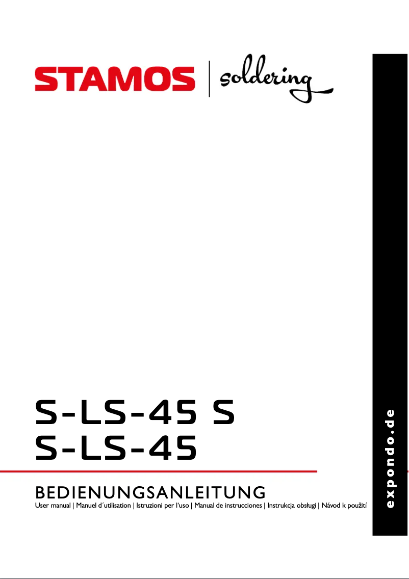 Image de la première page du manuel de l'appareil S-LS-45 S