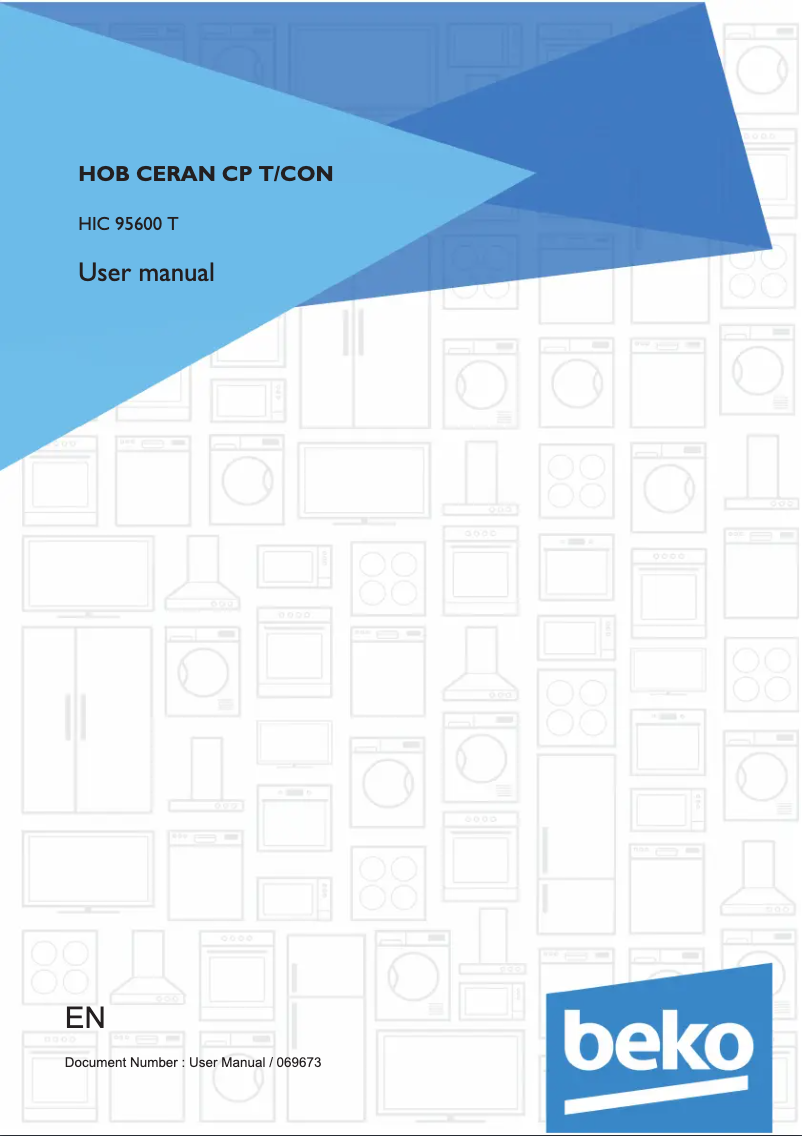 First page image of the manual for HIC95600T