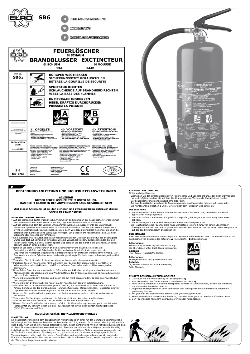 Image de la première page du manuel de l'appareil SB6