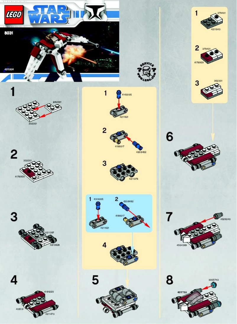 Page 1 of the manual User Manual Lego Mini V-19 Torrent