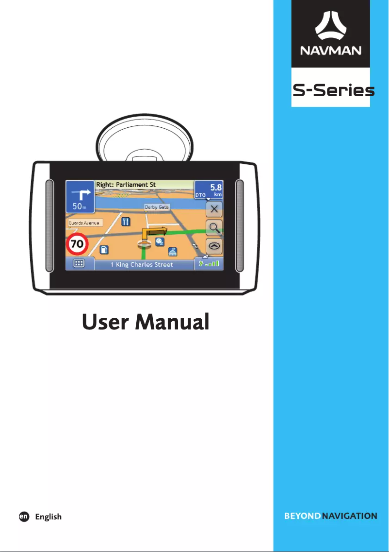 Page 1 of the manual User Manual Navman S70 3D