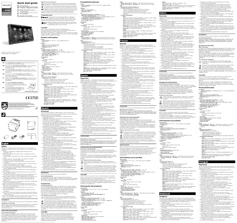 First page image of the manual for CE600BT