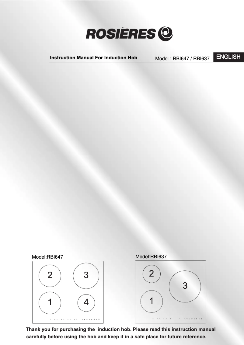 First page image of the manual for RBI 647