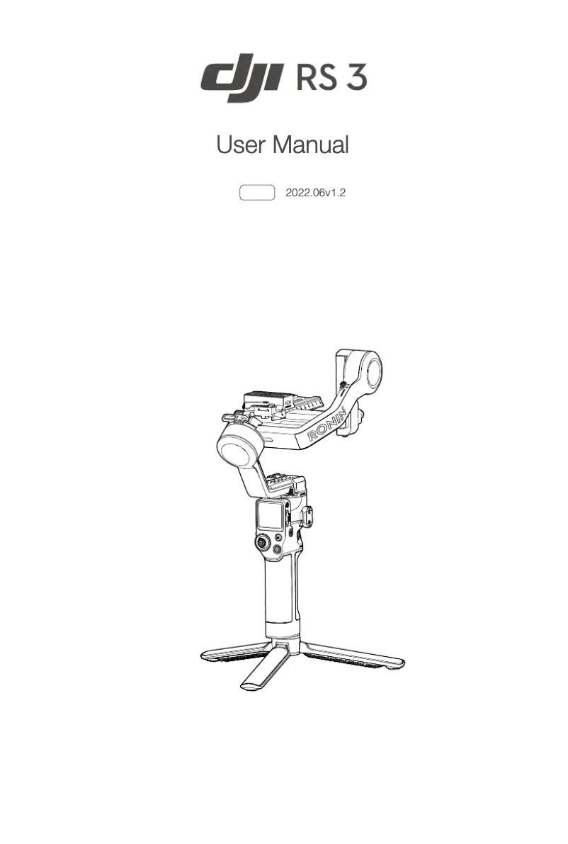 Page 1 of the manual User Manual DJI Ronin RS 3