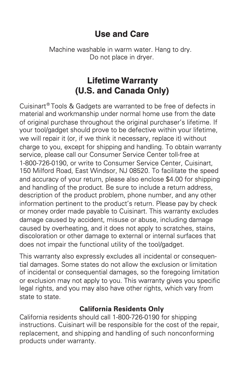 First page image of the manual for CTG-00-GLV