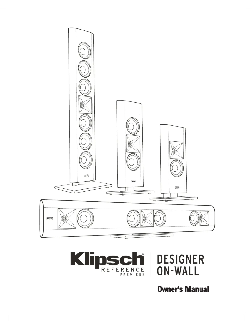 Page 1 of the manual User Manual Klipsch Reference Premiere RP-140D