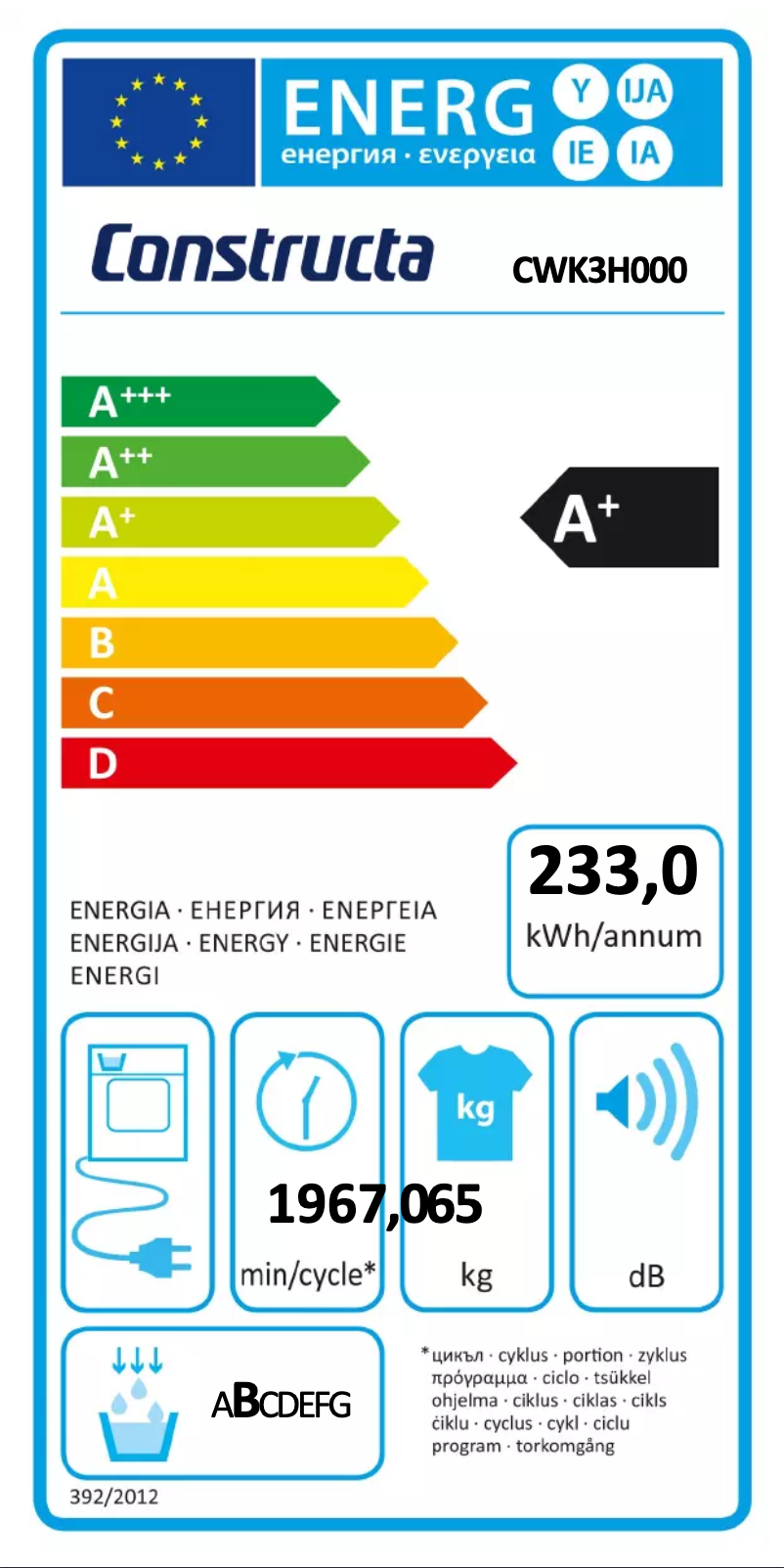 First page image of the manual for CWK3H000