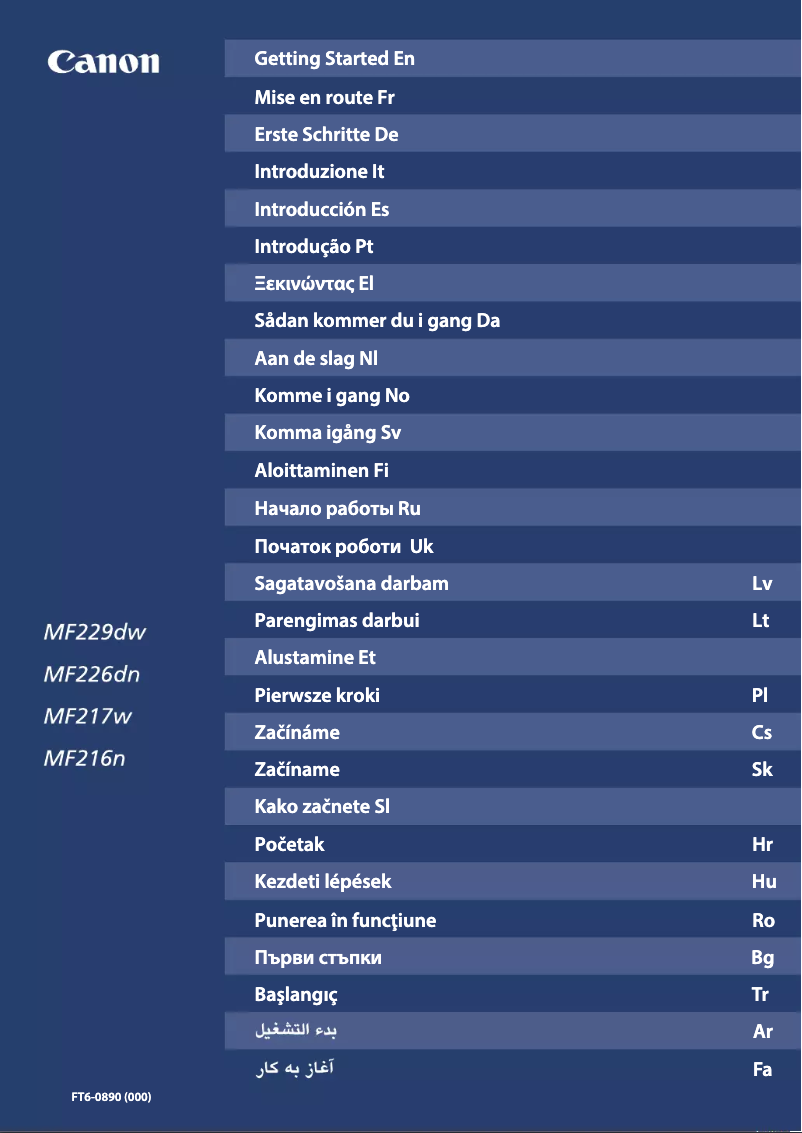 Page 1 of the manual User Manual Canon i-SENSYS MF226dn