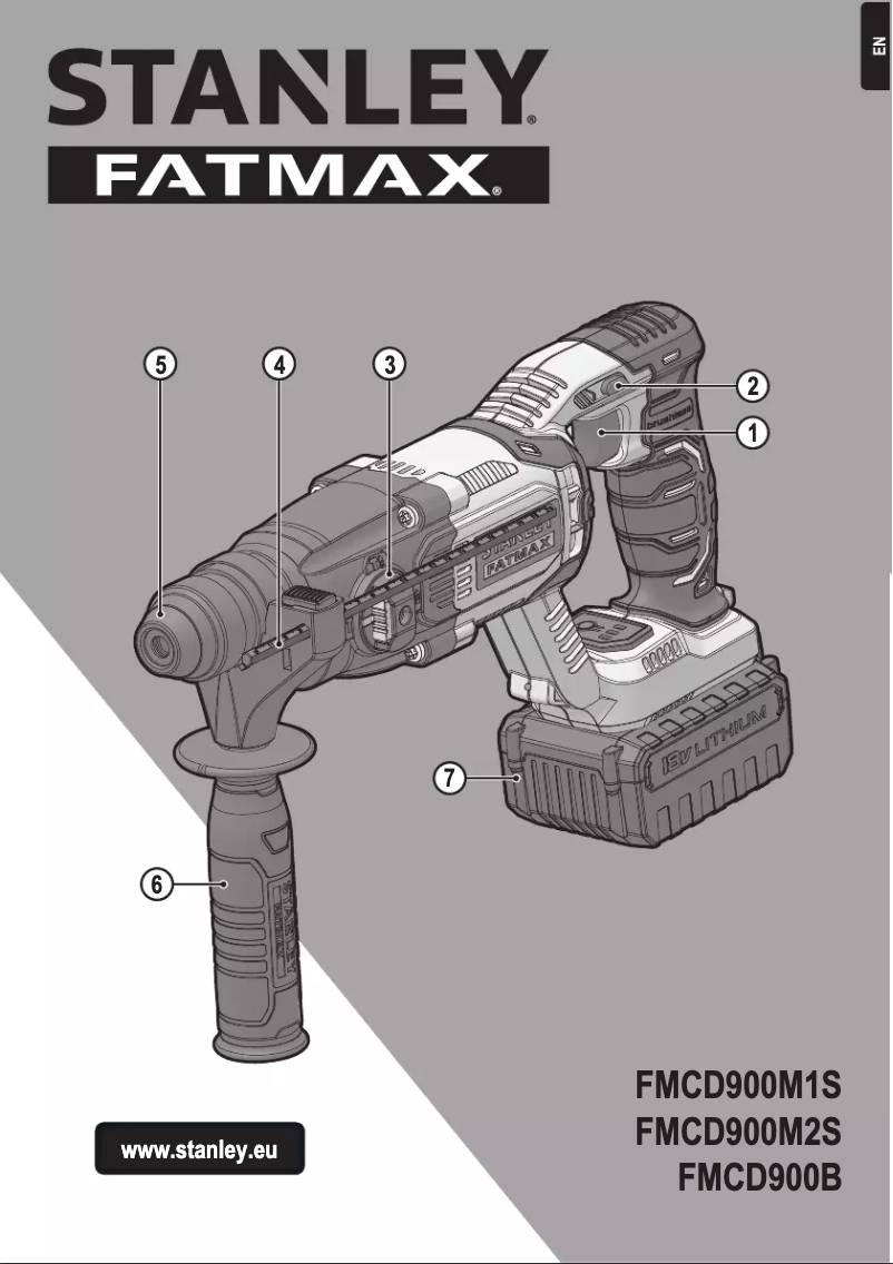 Page 1 of the manual User Manual Stanley FMCD900
