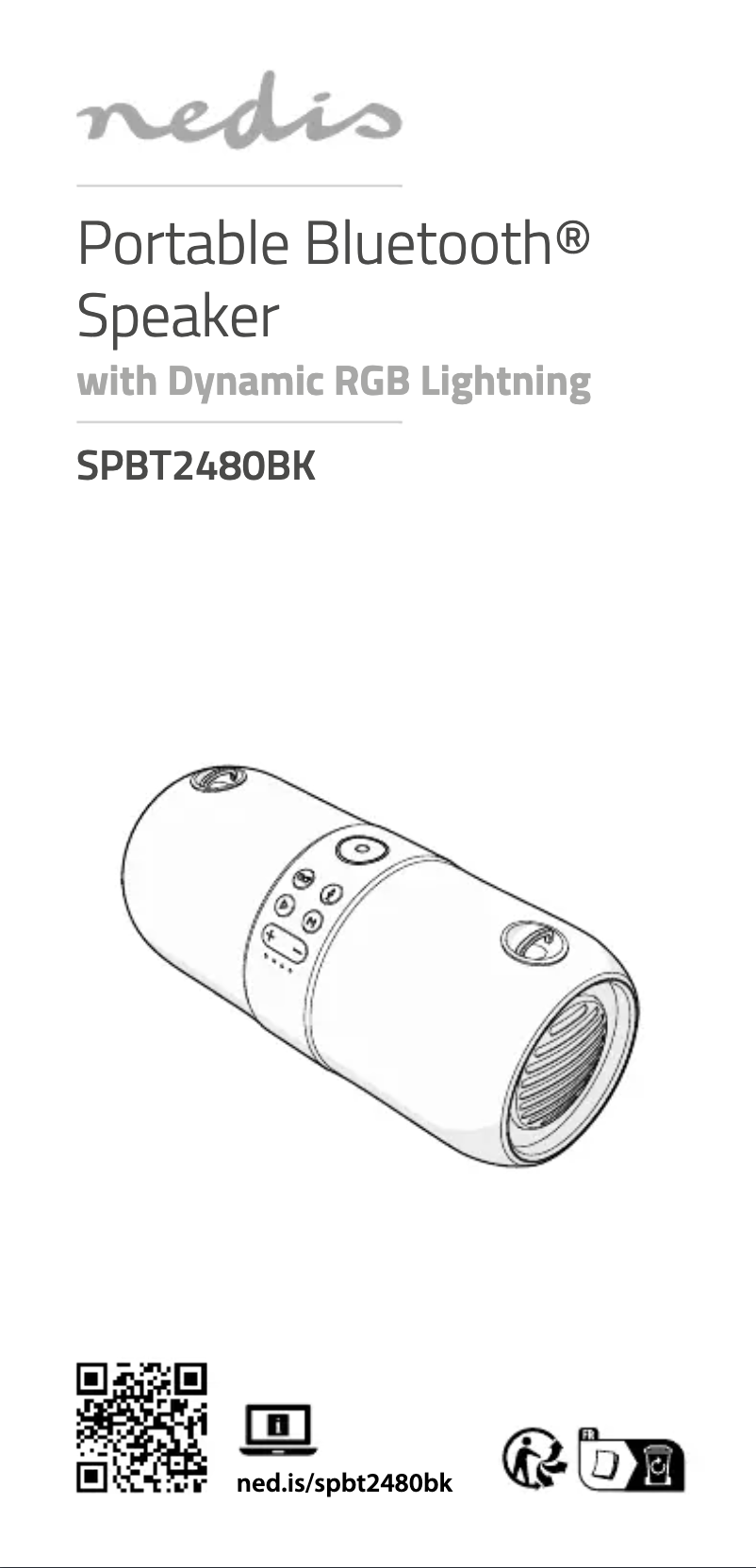 First page image of the manual for SPBT2480BK