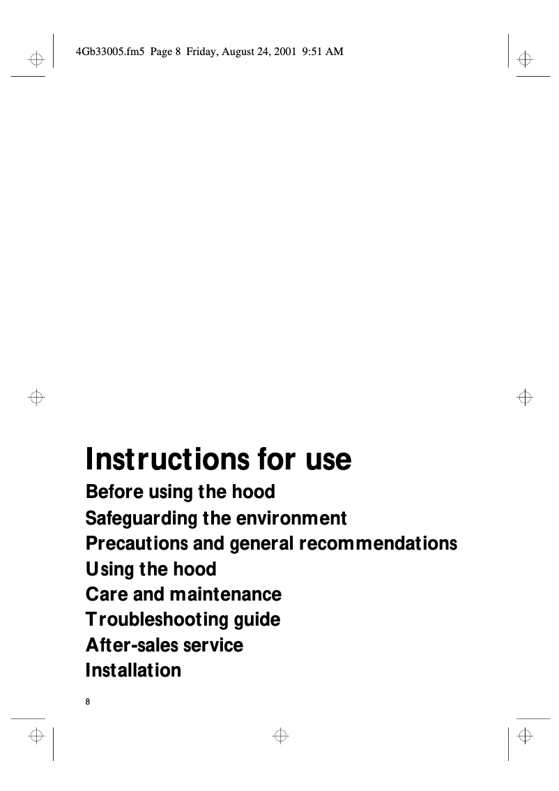 First page image of the manual for DDE 5790 IN