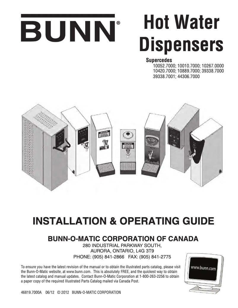 Image de la première page du manuel de l'appareil H3EA Element