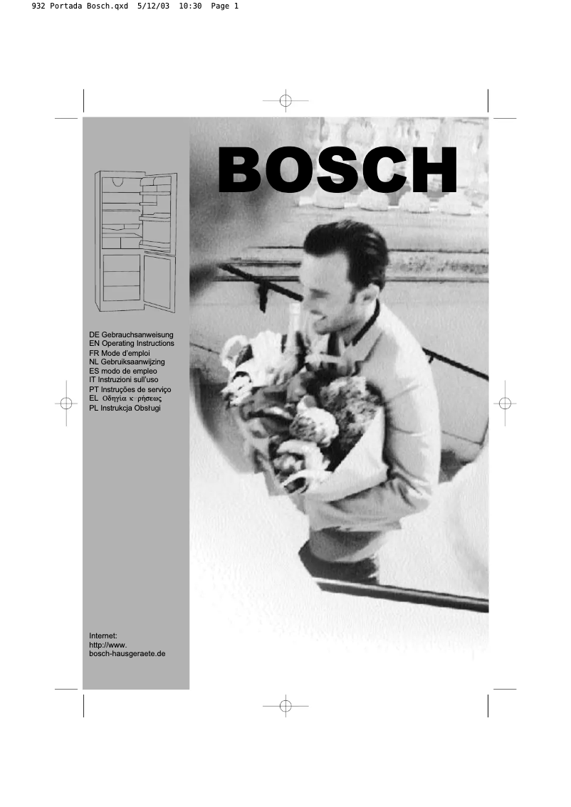Page 1 of the manual User Manual Bosch KGS32750