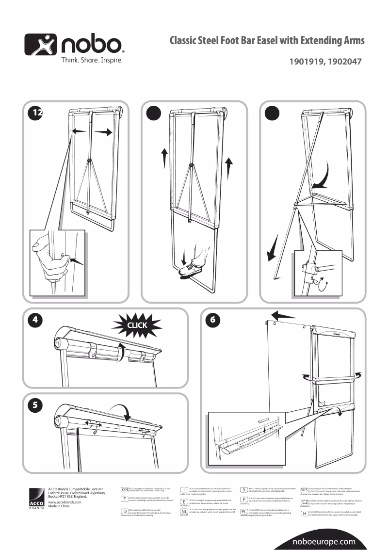Page 1 of the manual User Manual Nobo Classic 1901919