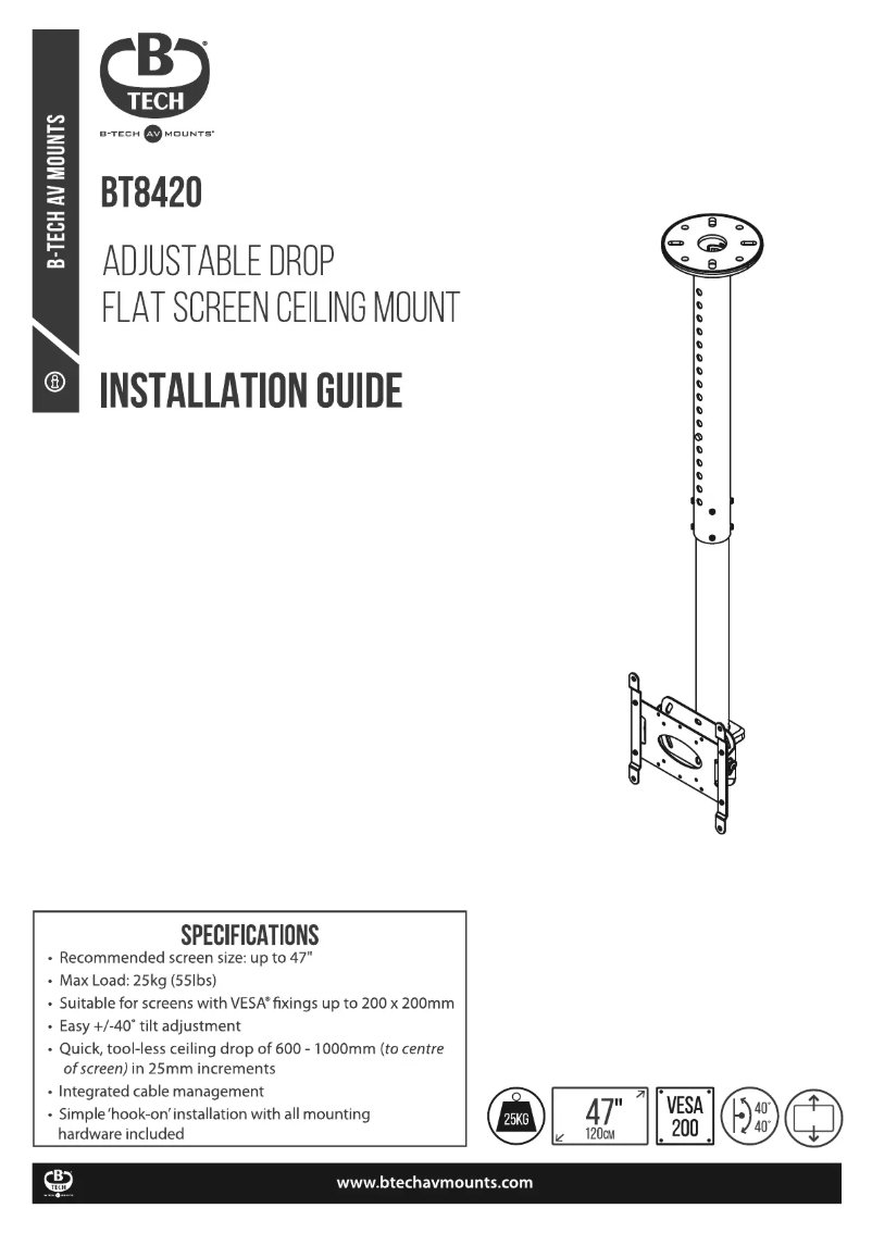 Page 1 of the manual User Manual B-Tech BT8420