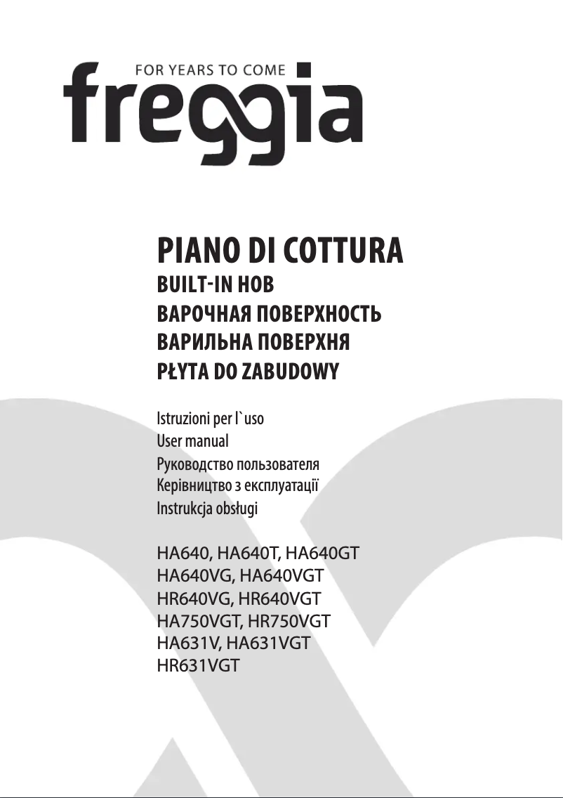 Page 1 of the manual User Manual Freggia HA640VGTX