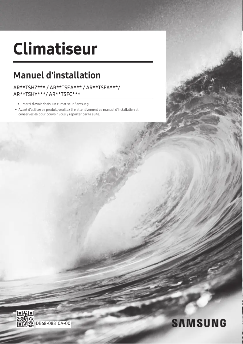 First page image of the manual for AR09TSHZRWKXRC