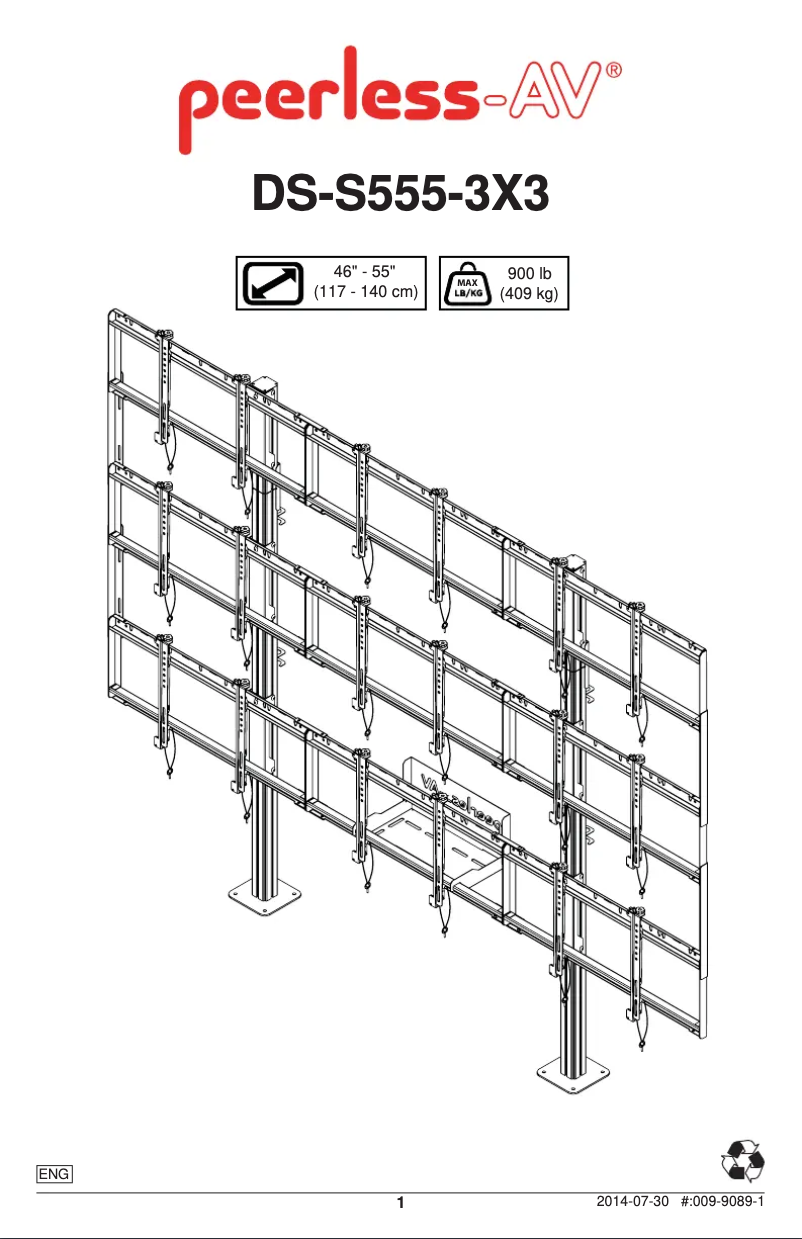 First page image of the manual for DS-S555-3X3