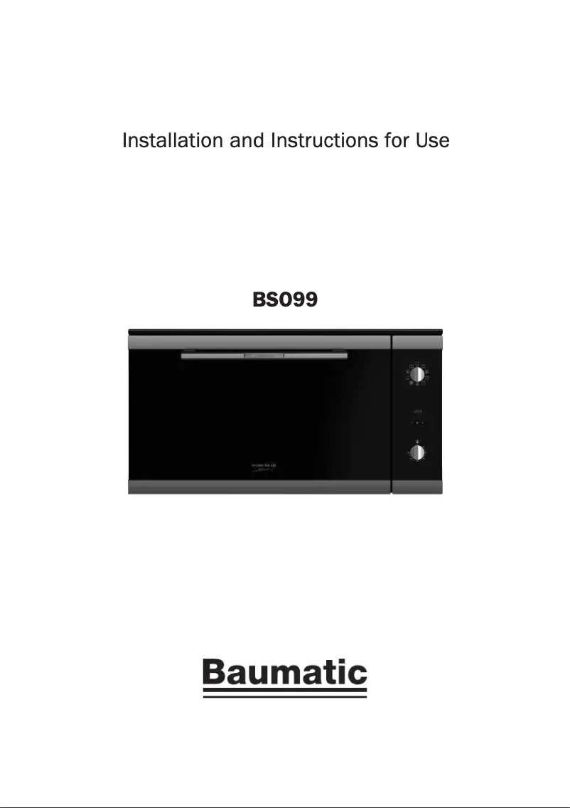 First page image of the manual for BSO99-ANZ